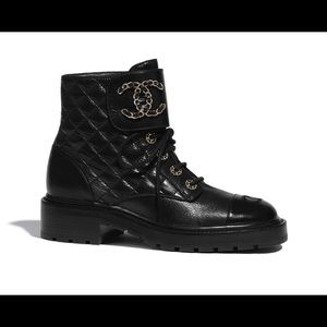 Chanel lace ups combat boot new 2020winter